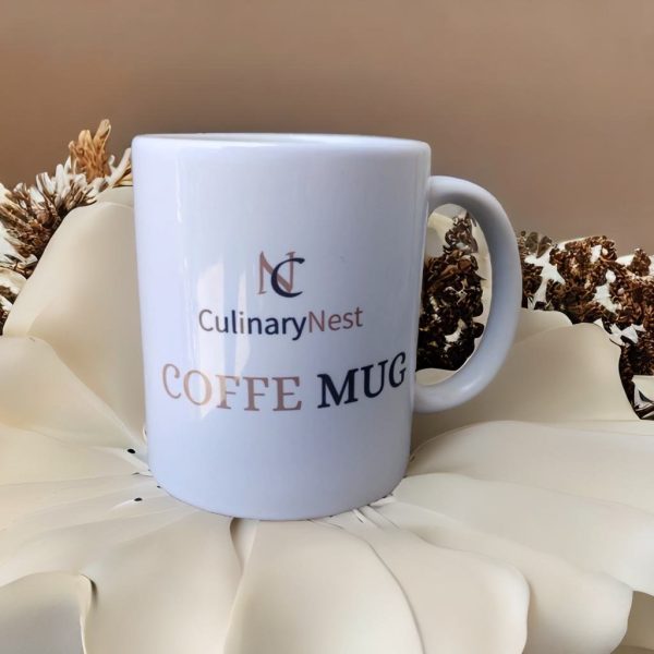 Elegant White Ceramic Coffee Mug - 11oz | Perfect for Home, Office, and Gifting - Image 6